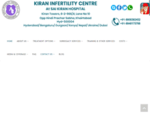 Tablet Screenshot of kiranivfgenetic.com